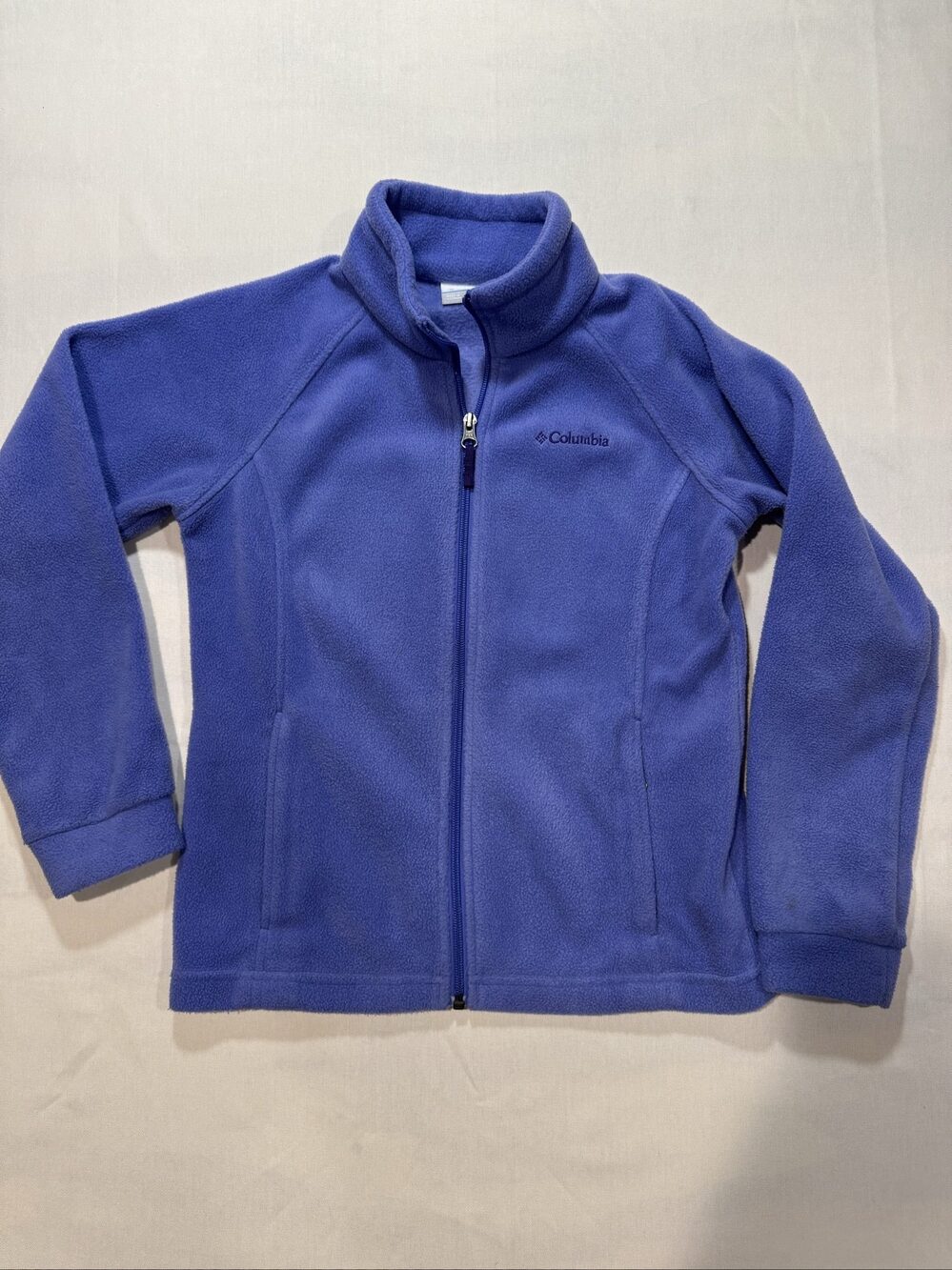 Women's Columbia Sportswear Full Zip Fleece Jacket – Purple – Medium
